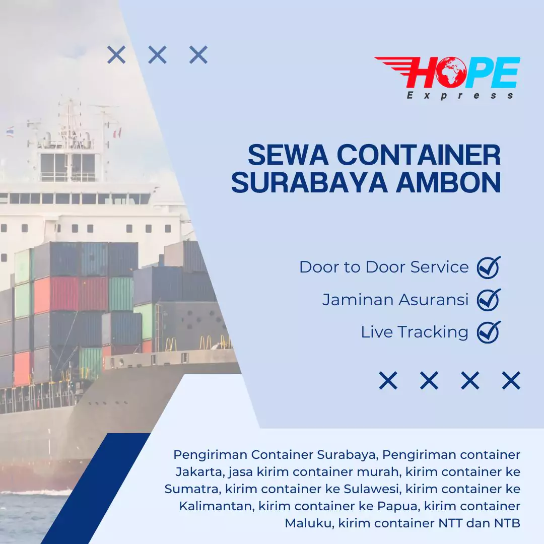 Sewa Container Surabaya Ambon