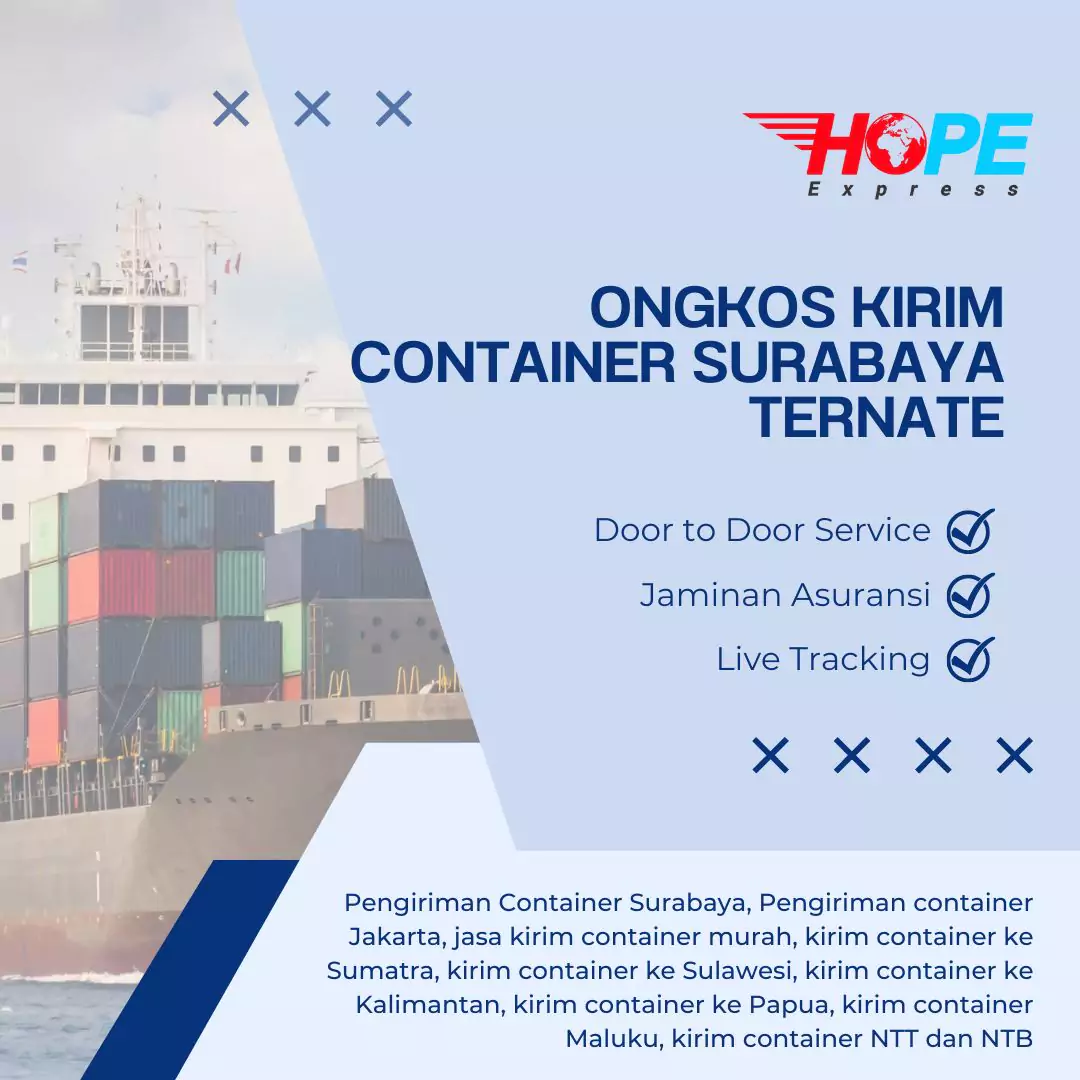 Ongkos Kirim Container Surabaya Ternate