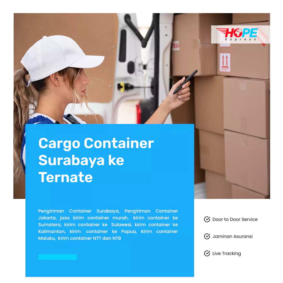 Cargo Container Surabaya ke Ternate