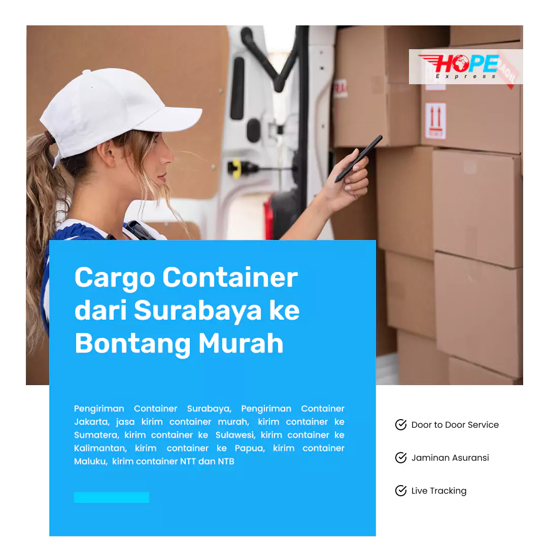 Cargo Container dari Surabaya ke Bontang Murah