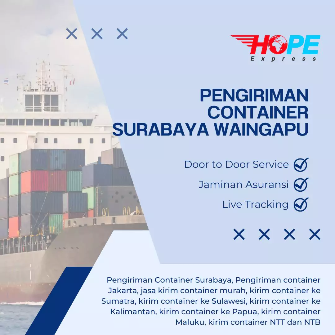 Pengiriman Container Surabaya Waingapu