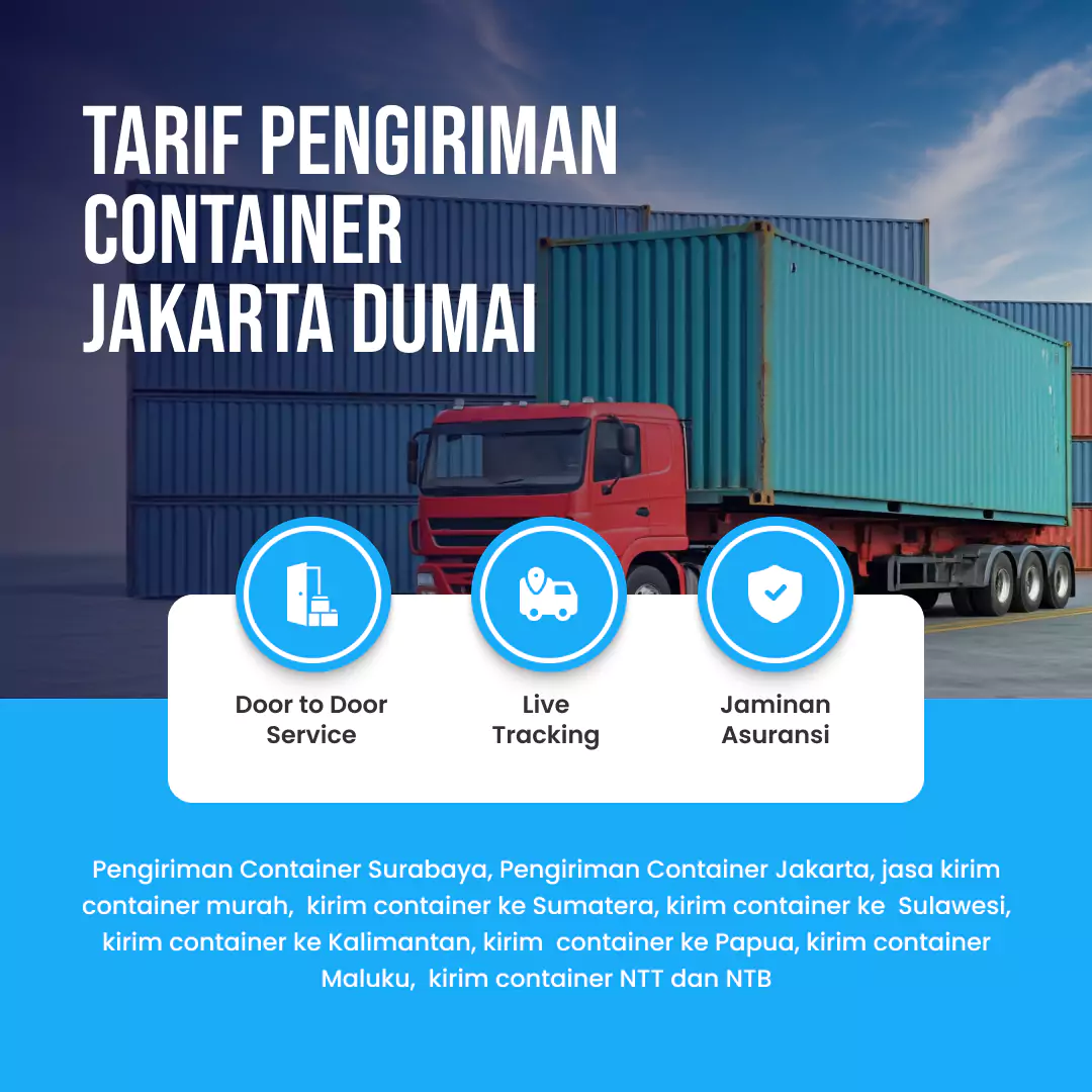 Tarif Pengiriman Container Jakarta Dumai