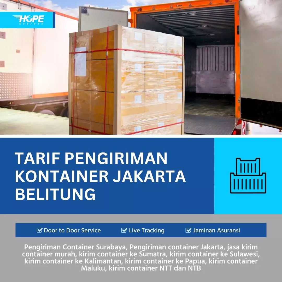 Ekspedisi Container Jakarta Belitung