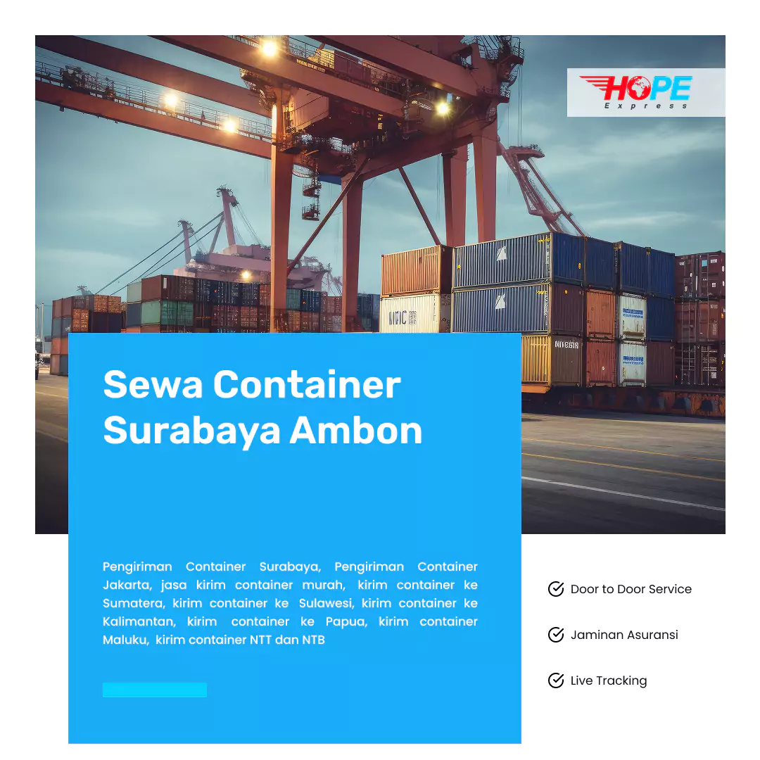 Sewa Container Surabaya Ambon