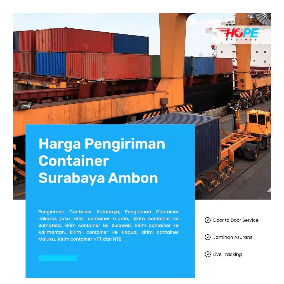 Harga Pengiriman Container Surabaya Ambon