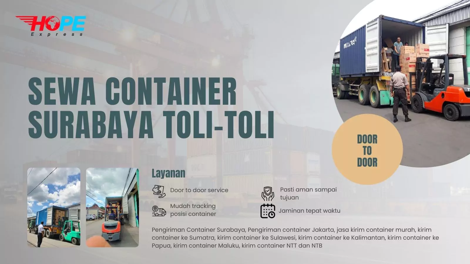 Sewa Container Surabaya Toli-Toli