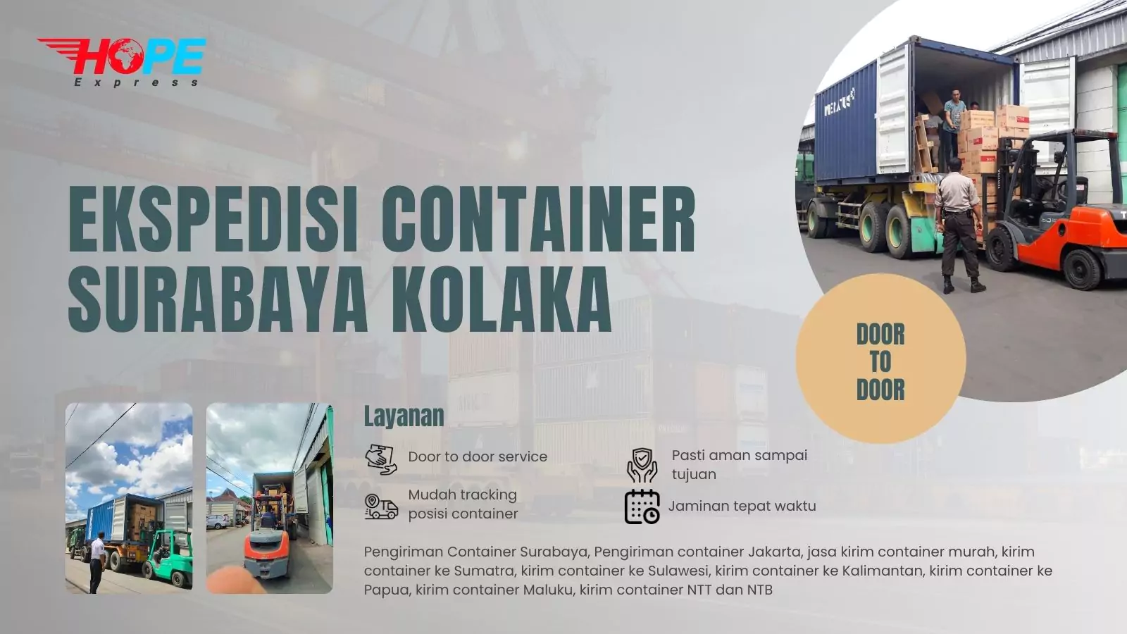 Ekspedisi Container Surabaya Kolaka