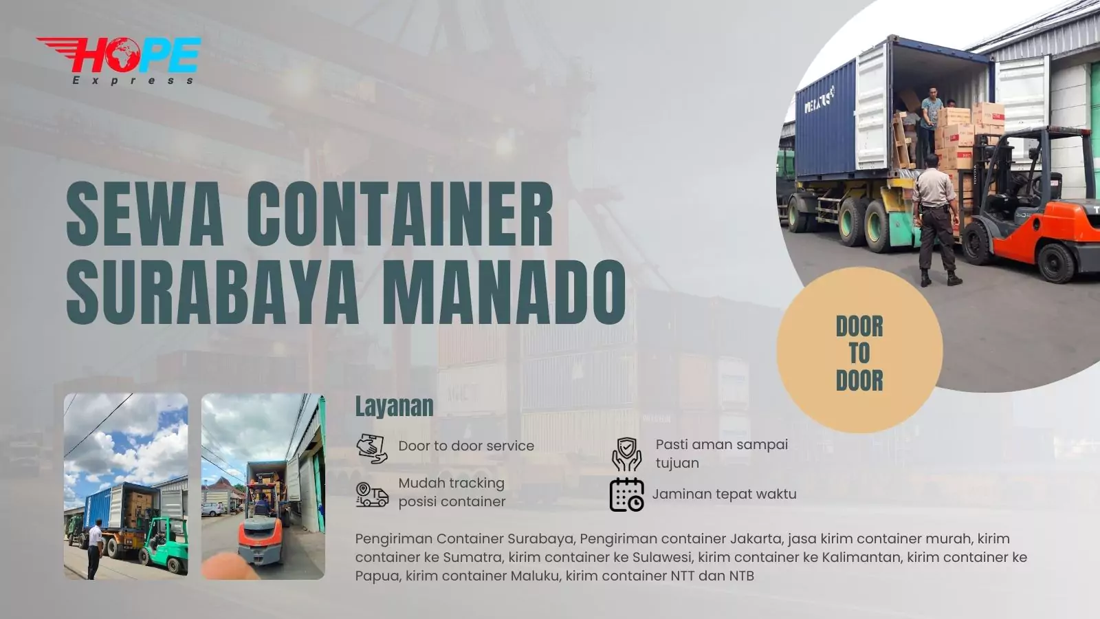 Sewa Container Surabaya Manado
