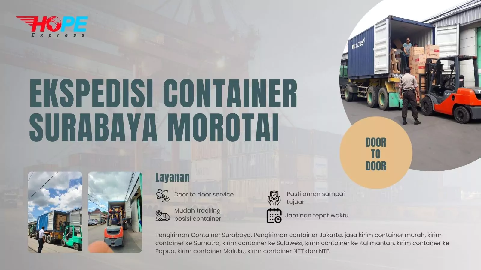 Ekspedisi Container Surabaya Morotai
