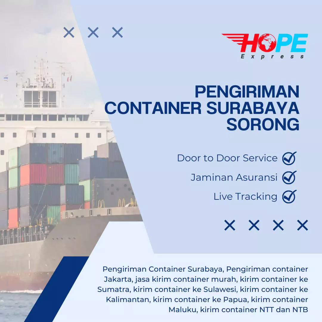 Pengiriman Container Surabaya Sorong