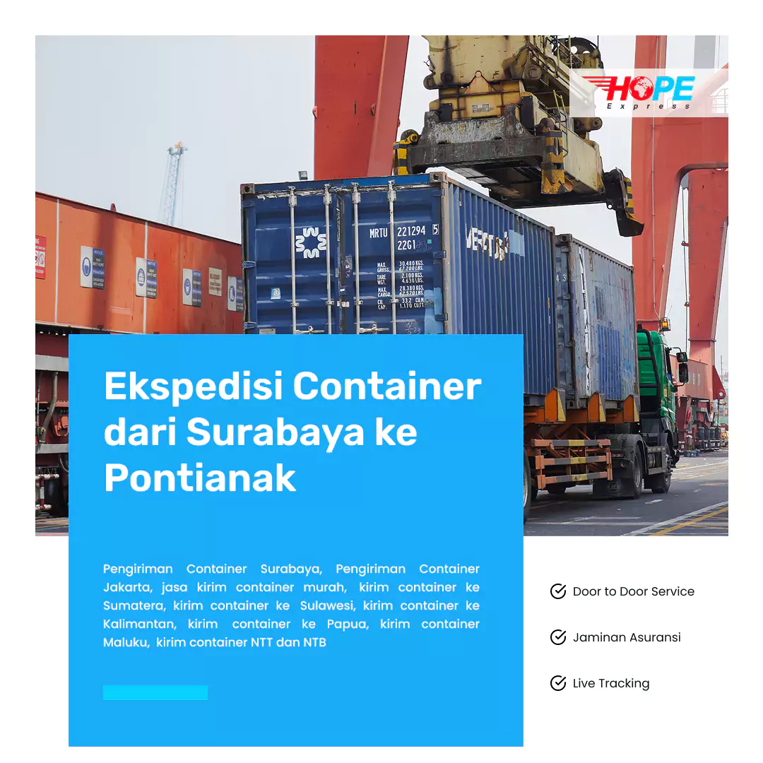 Ekspedisi Container dari Surabaya ke Pontianak