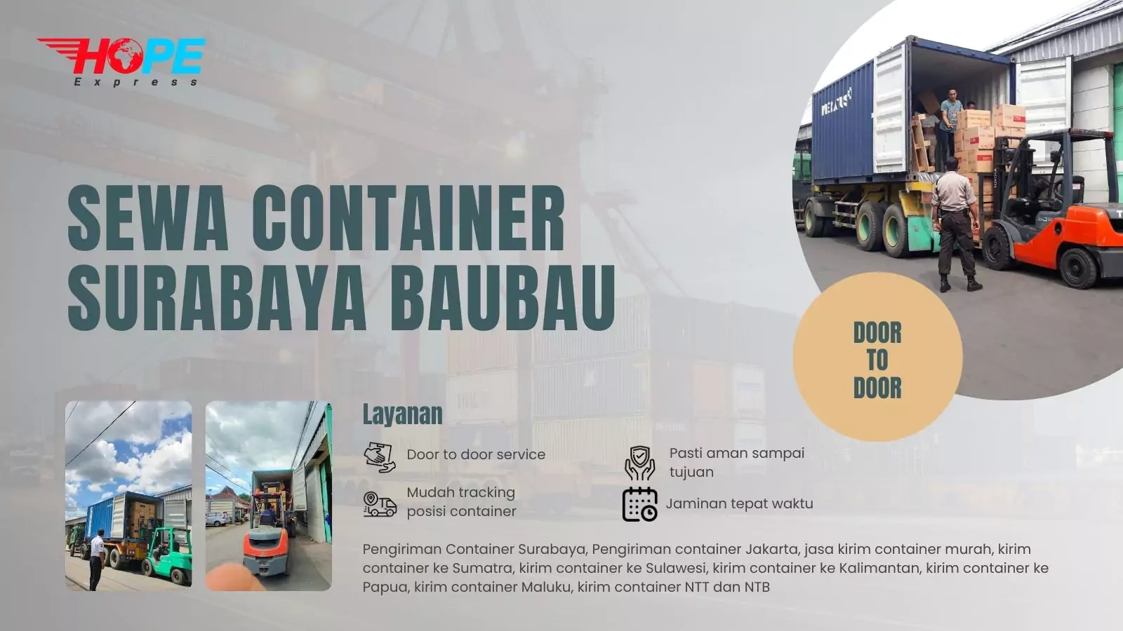Sewa Container Surabaya Baubau