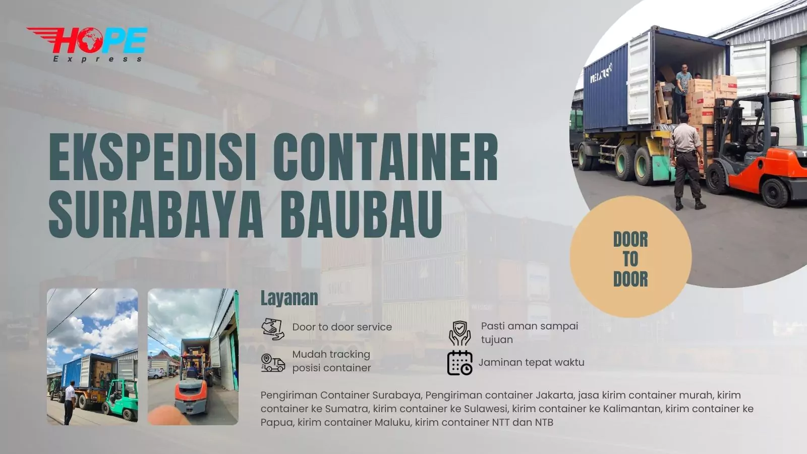 Ekspedisi Container Surabaya Baubau