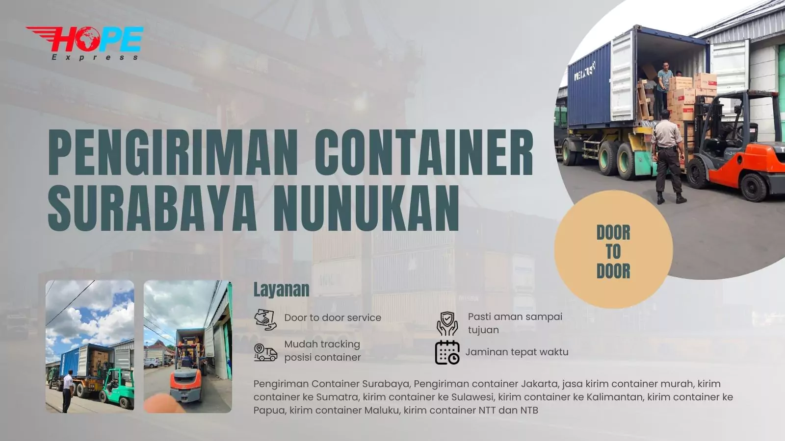 Pengiriman Container Surabaya Nunukan