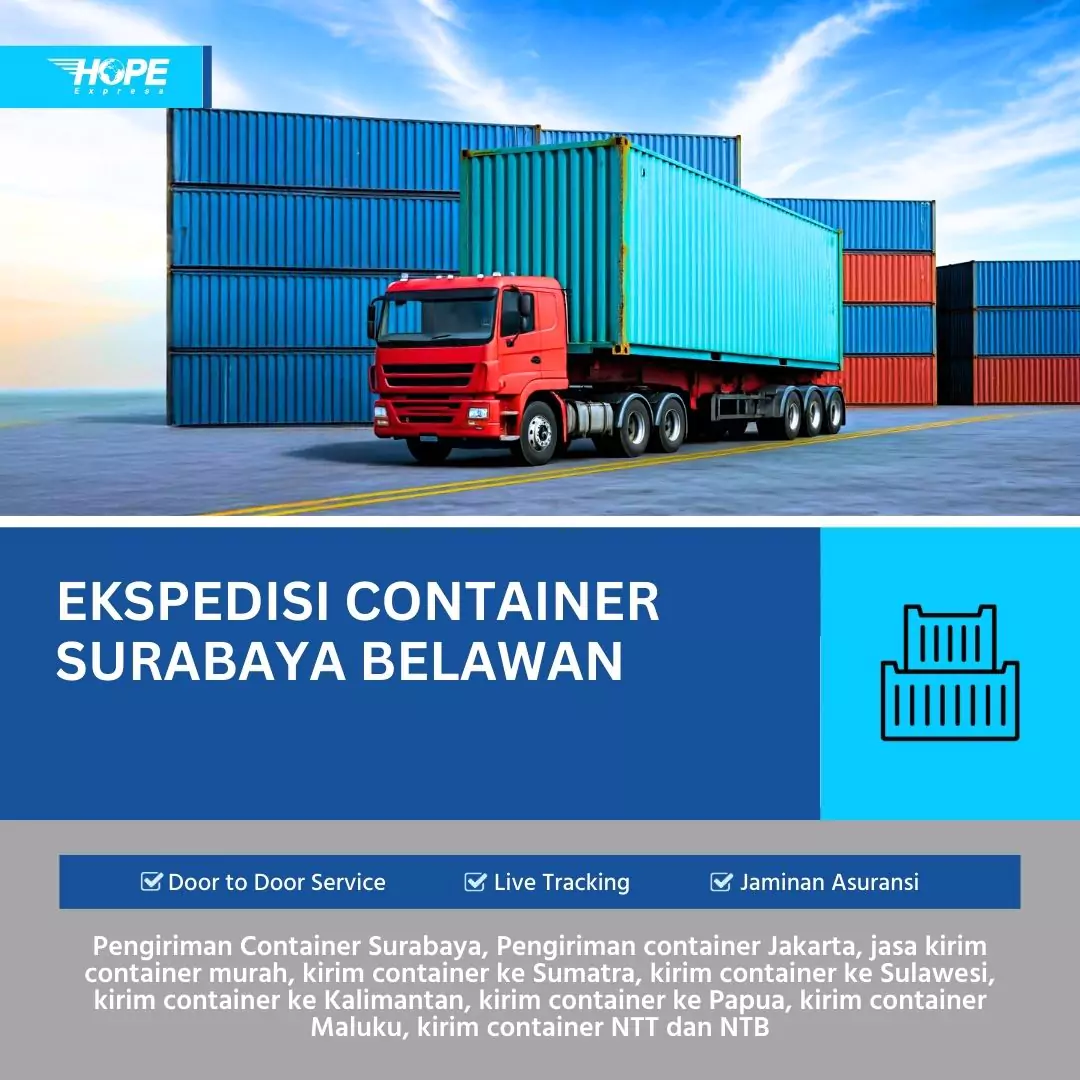 Ekspedisi Container Surabaya Belawan