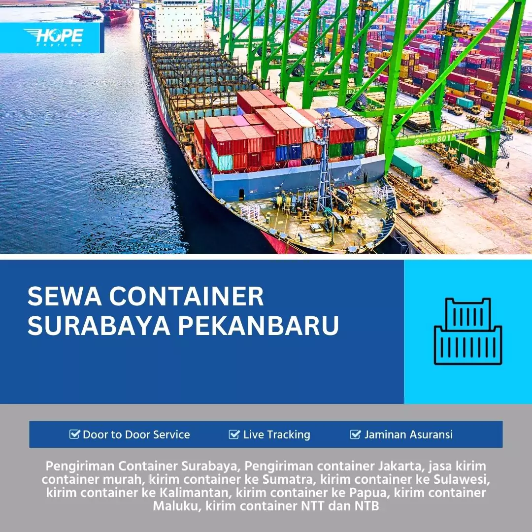 Sewa Container Surabaya Pekanbaru