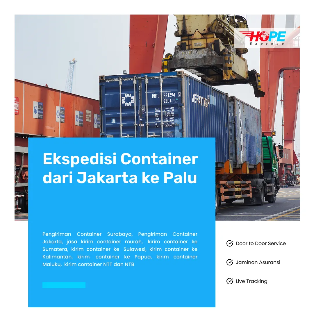 Ekspedisi Container dari Jakarta ke Palu