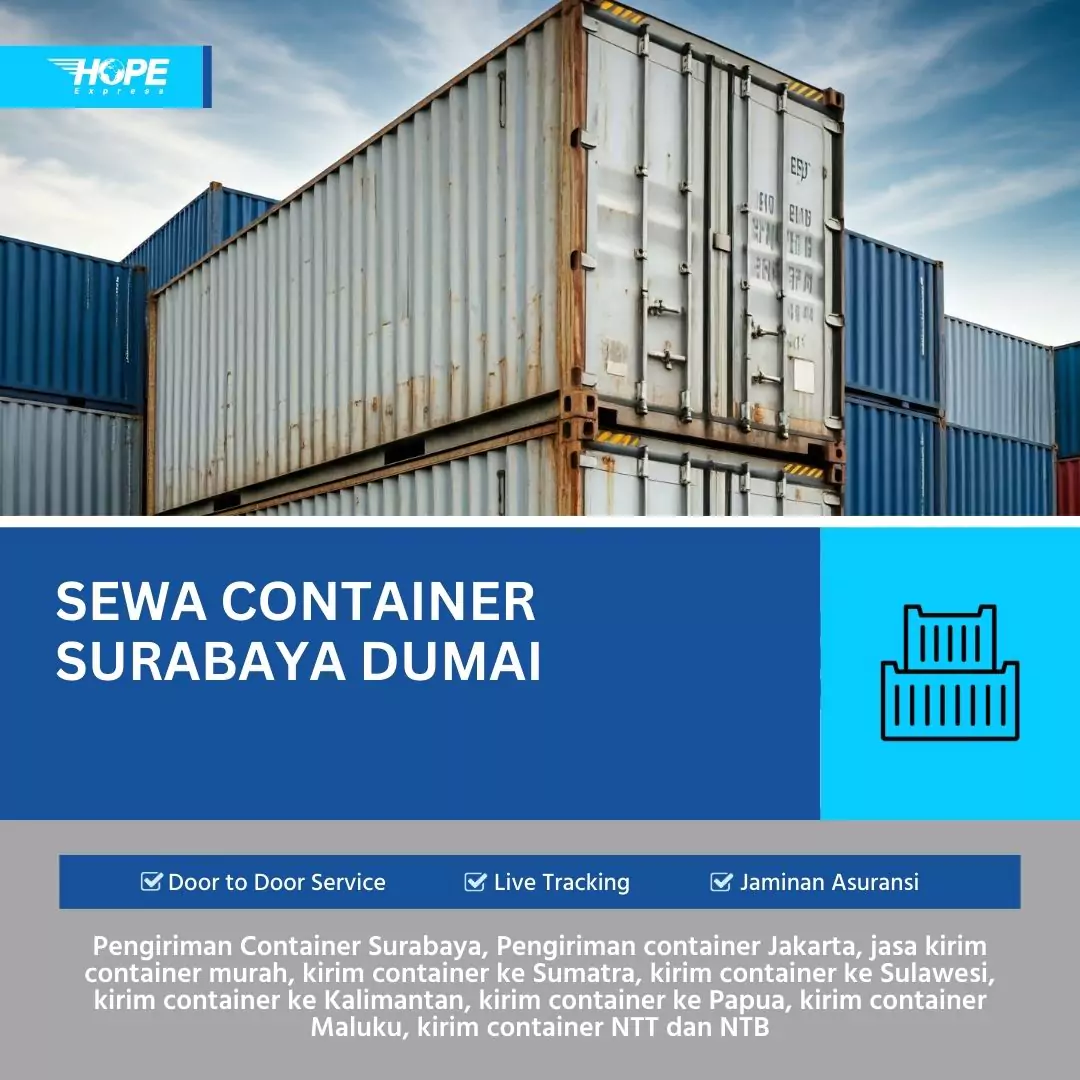 Sewa Container Surabaya Dumai