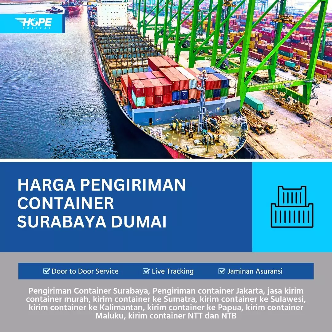 Harga Pengiriman Container Surabaya Dumai