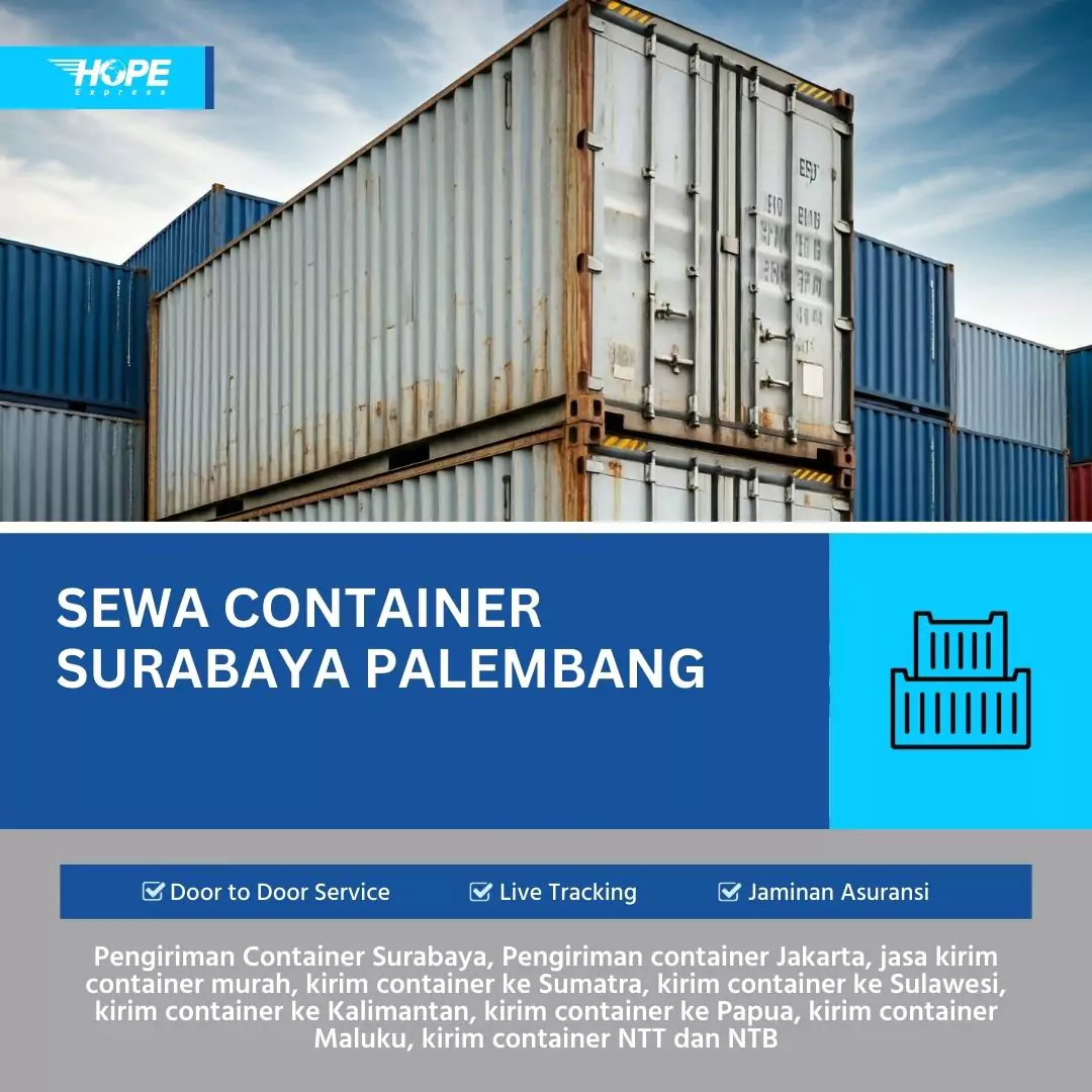 Sewa Container Surabaya Palembang