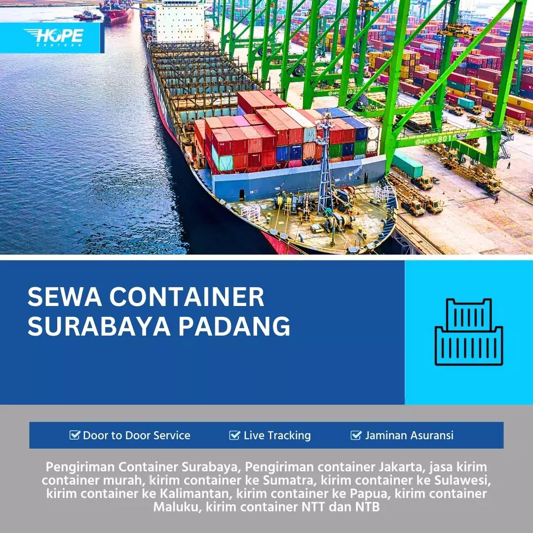 Sewa Container Surabaya Padang