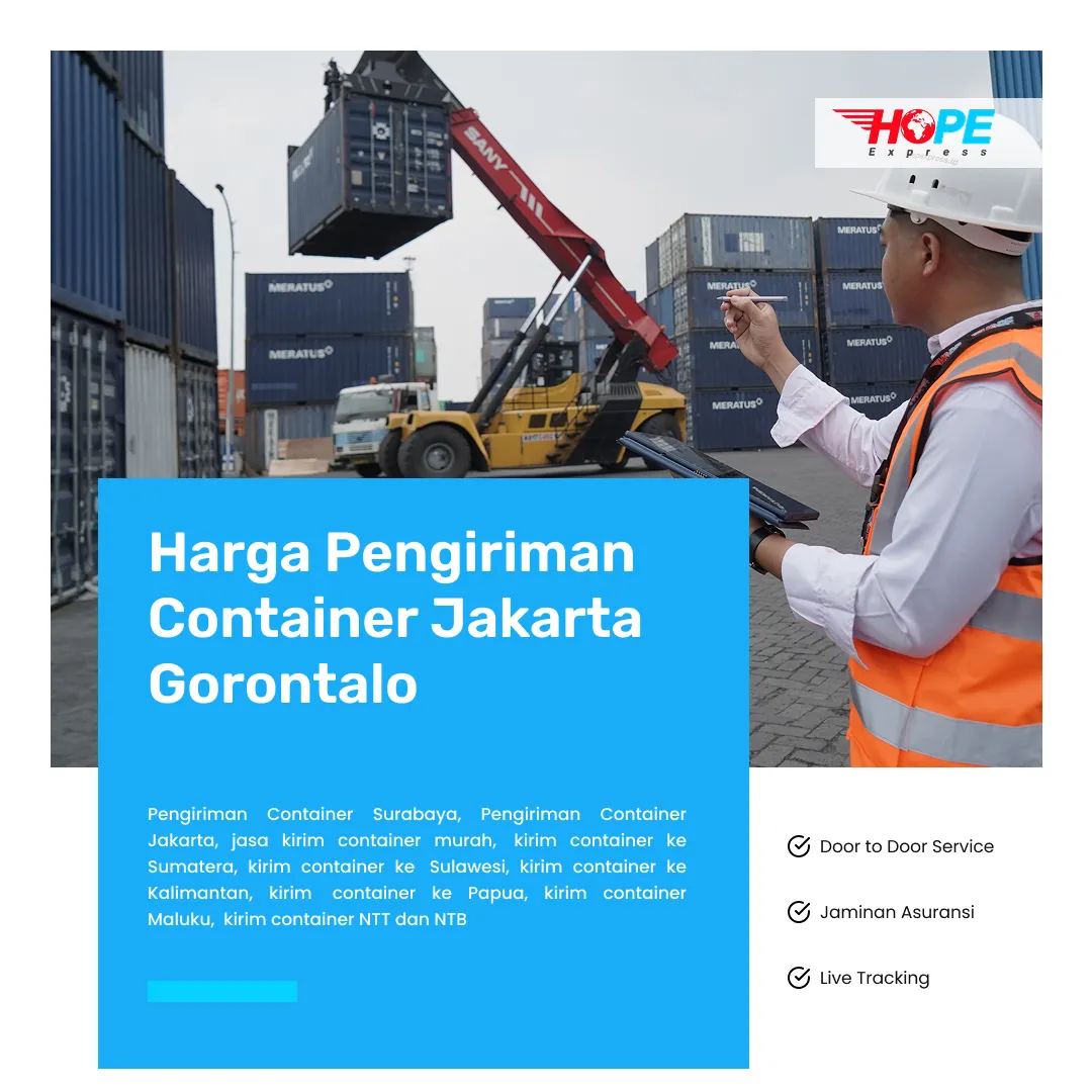 Harga Pengiriman Container Jakarta Gorontalo