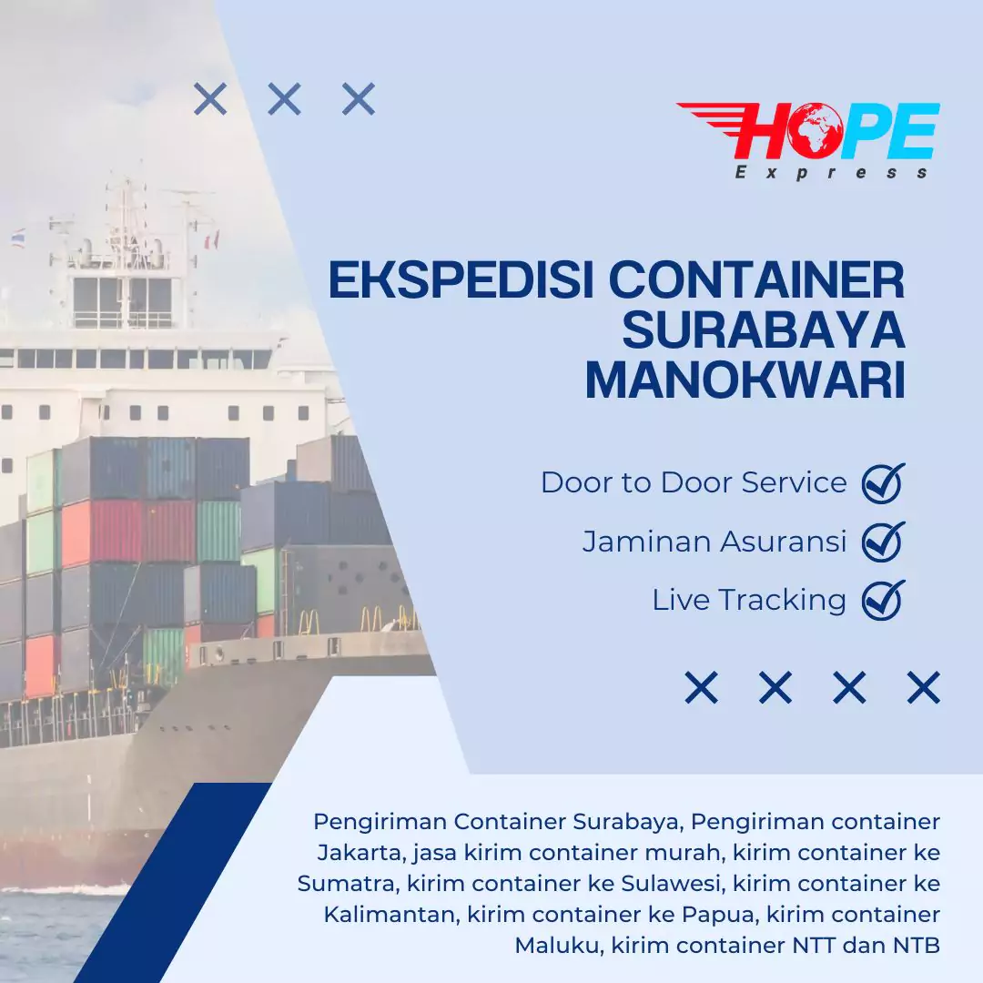 Ekspedisi Container Surabaya Manokwari