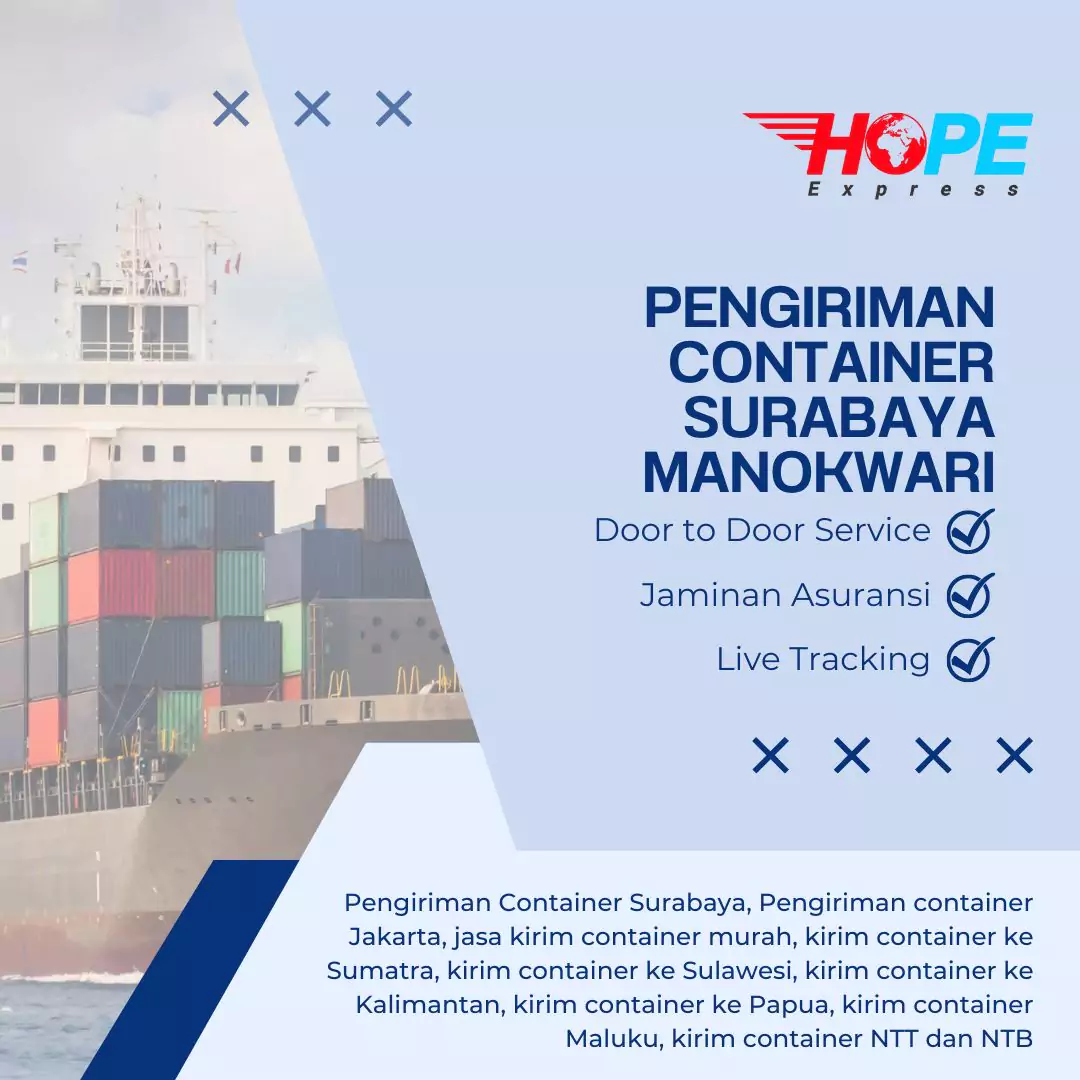 Pengiriman Container Surabaya Manokwari