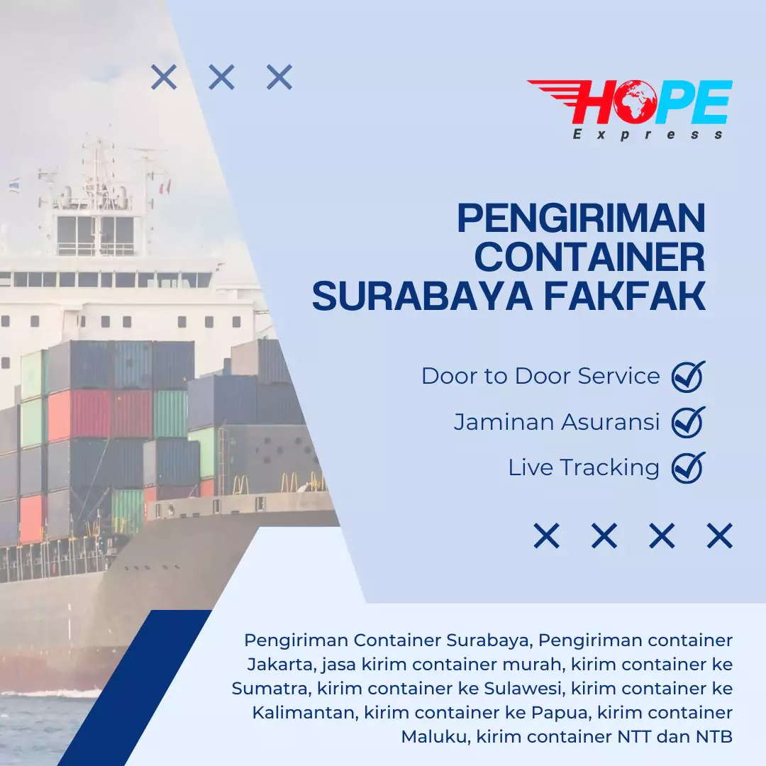 Pengiriman Container Surabaya Fakfak