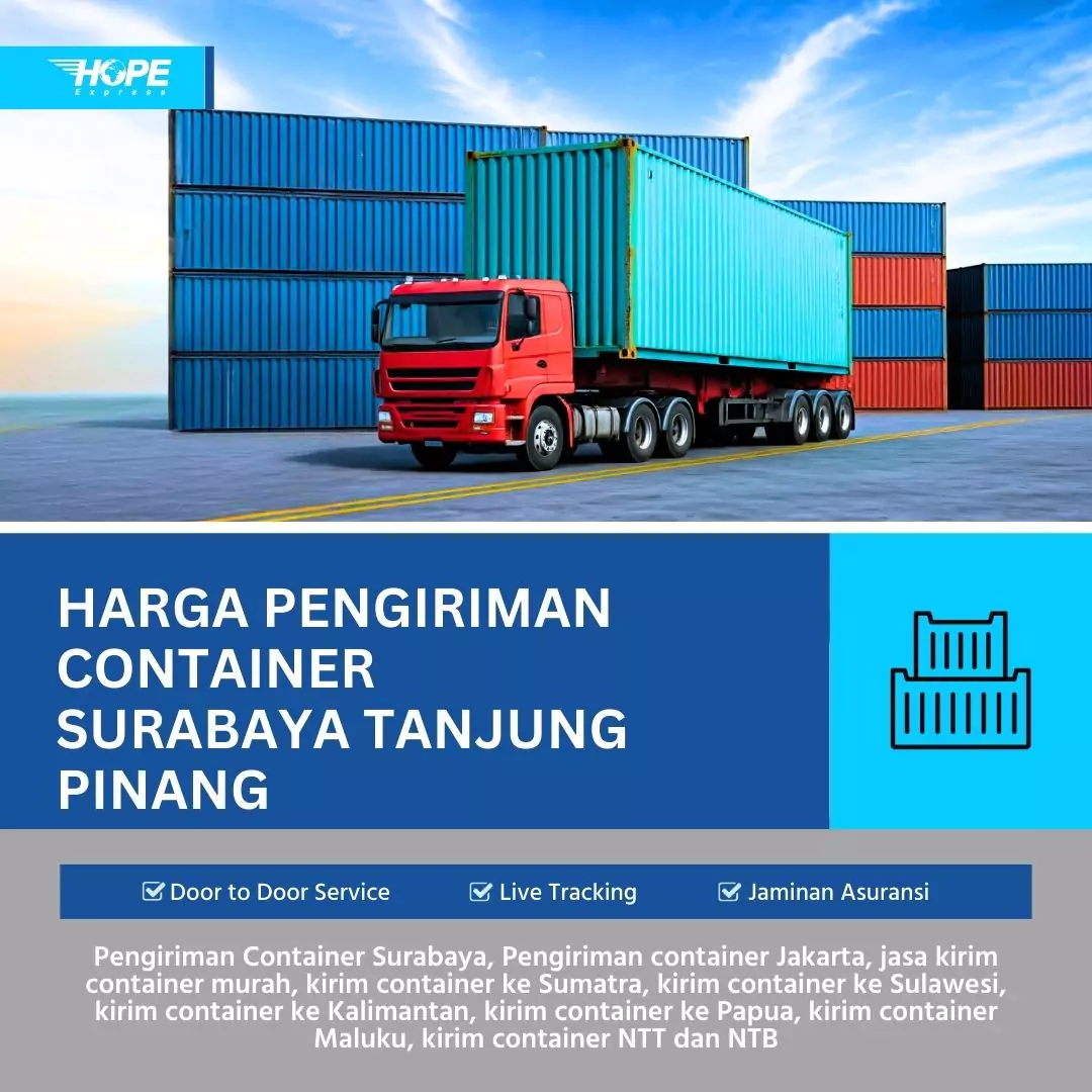 Harga Pengiriman Container Surabaya Tanjung Pinang