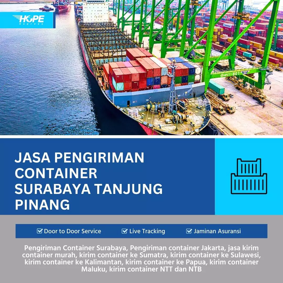 Jasa Pengiriman Container Surabaya Tanjung Pinang