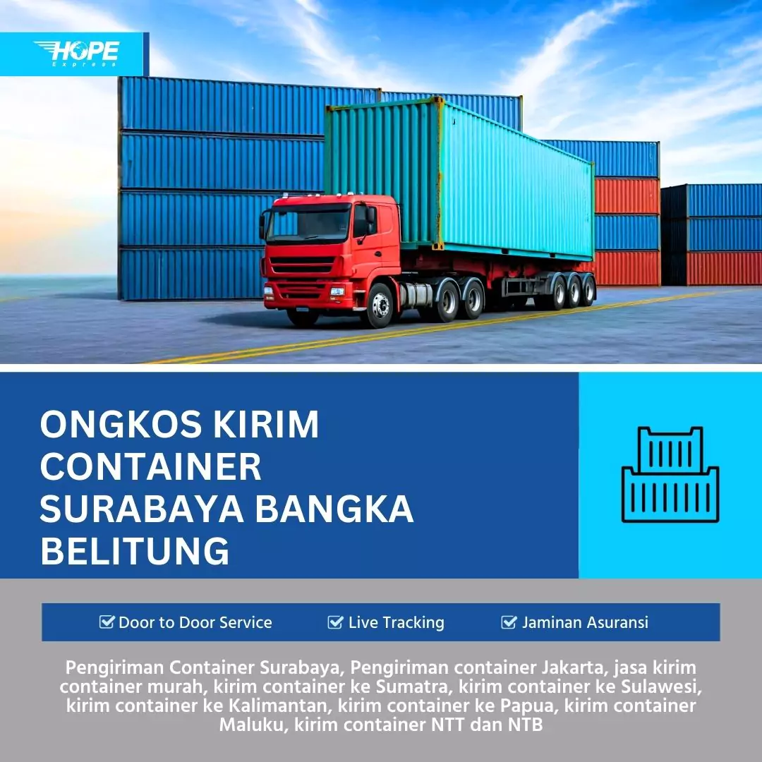 Ongkos Kirim Container Surabaya Bangka Belitung