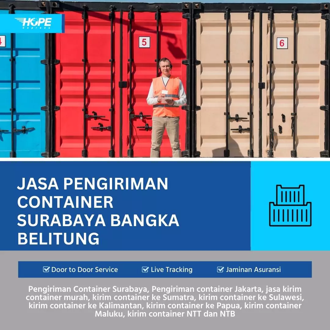 Jasa Pengiriman Container Surabaya Bangka Belitung