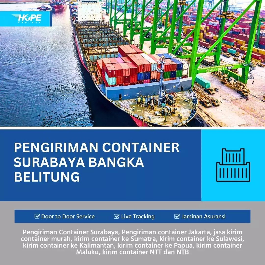 Pengiriman Container Surabaya Bangka Belitung