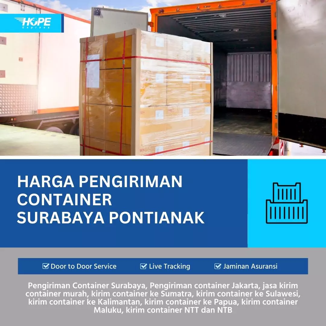 Harga Pengiriman Container Surabaya Pontianak