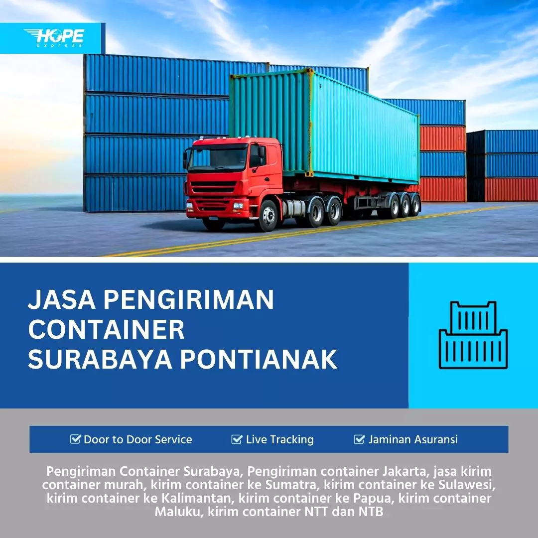 Jasa Pengiriman Container Surabaya Pontianak