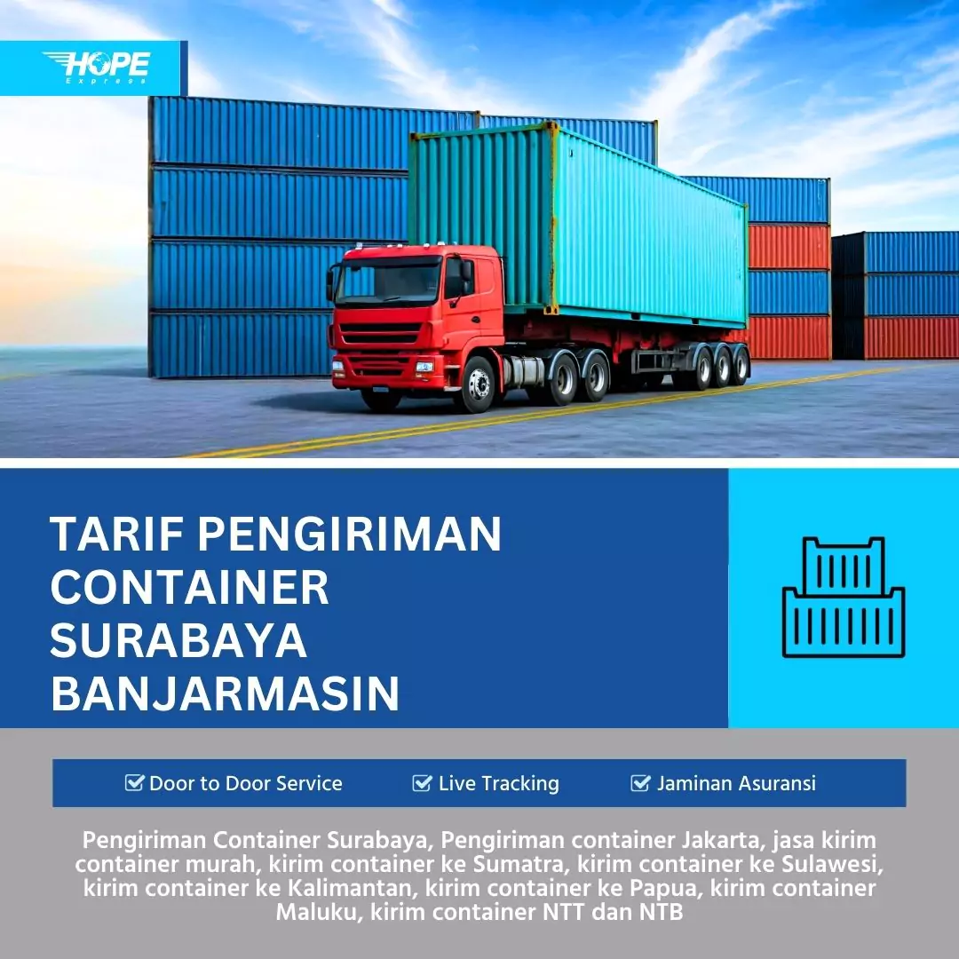 Tarif Pengiriman Container Surabaya Banjarmasin