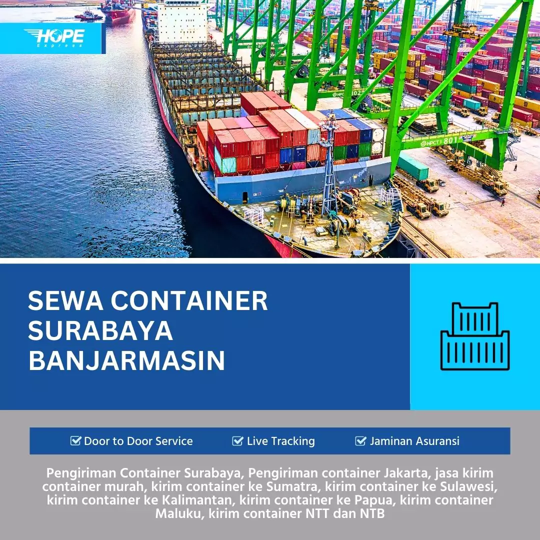 Sewa Container Surabaya Banjarmasin