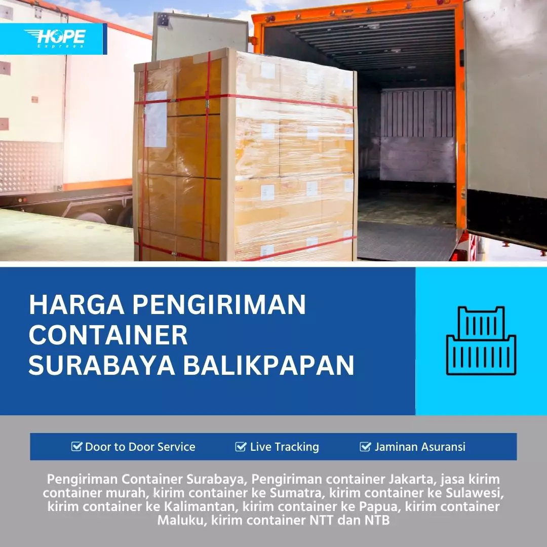 Harga Pengiriman Container Surabaya Balikpapan