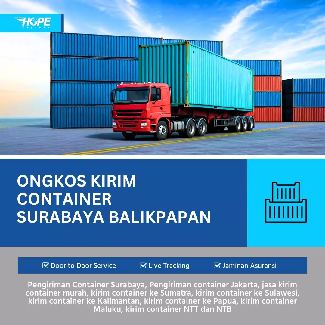 Ongkos Kirim Container Surabaya Balikpapan