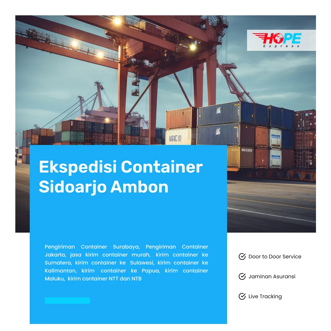 Ekspedisi Container Sidoarjo Ambon