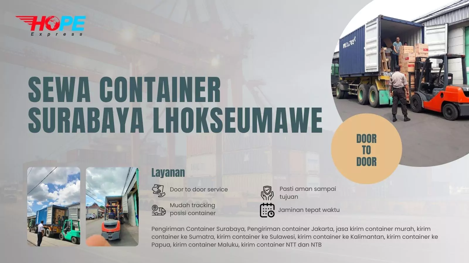 Sewa Container Surabaya Lhokseumawe