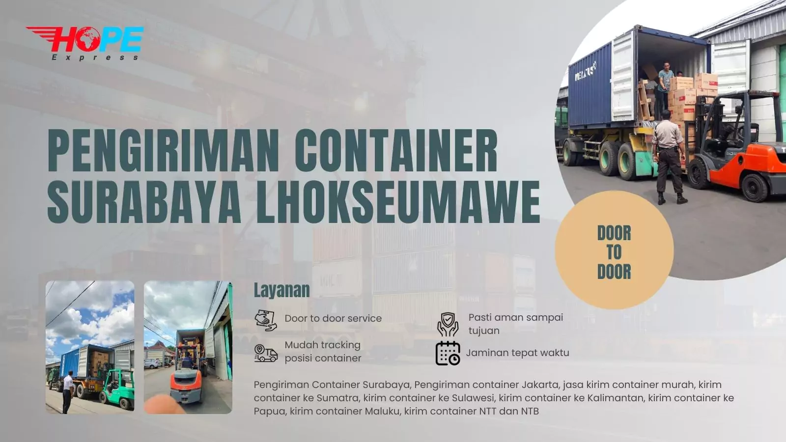 Pengiriman Container Surabaya Lhokseumawe