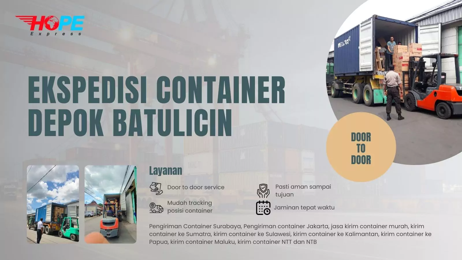 Ekspedisi Container Depok Batulicin
