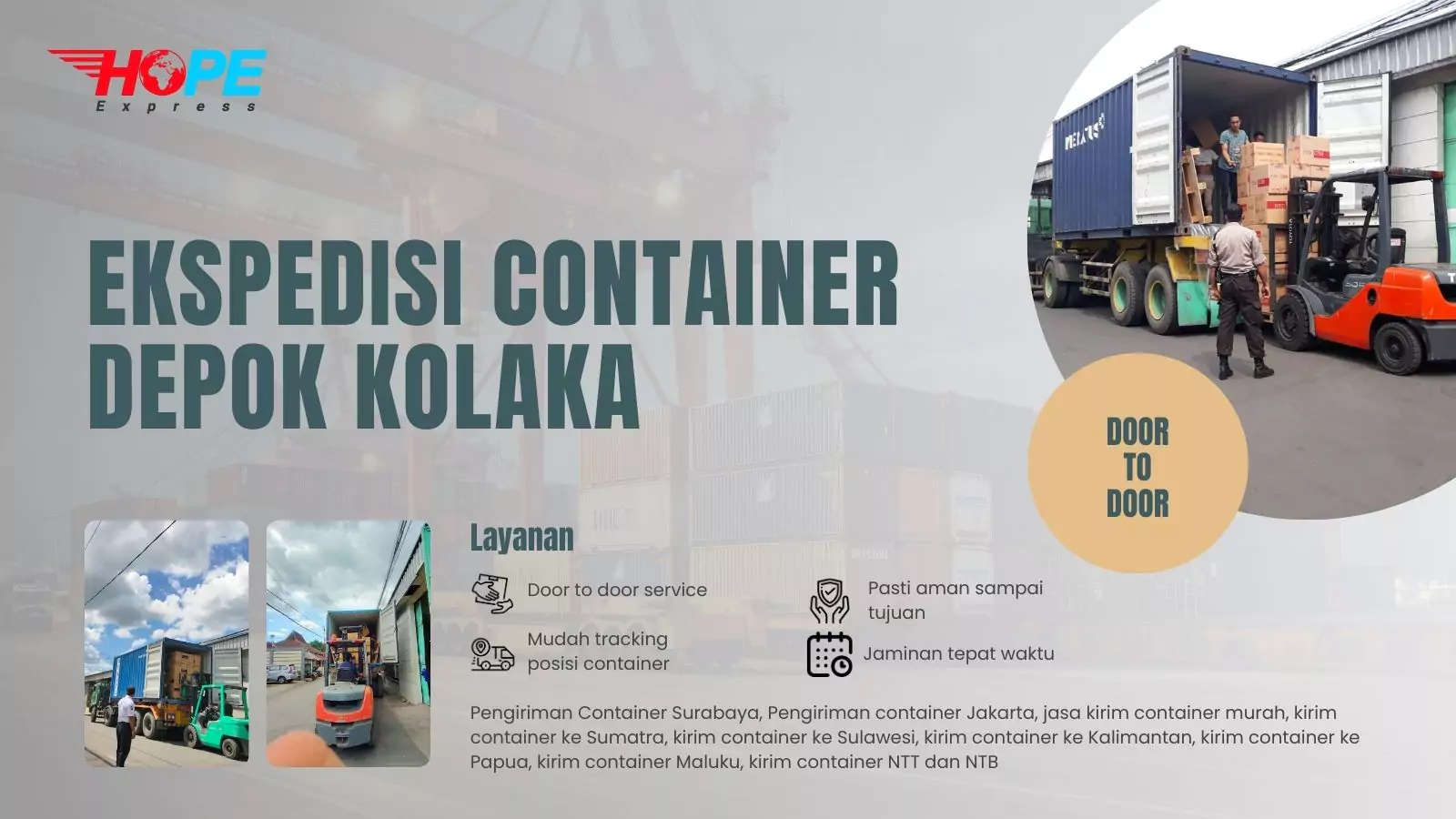 Ekspedisi Container Depok Kolaka