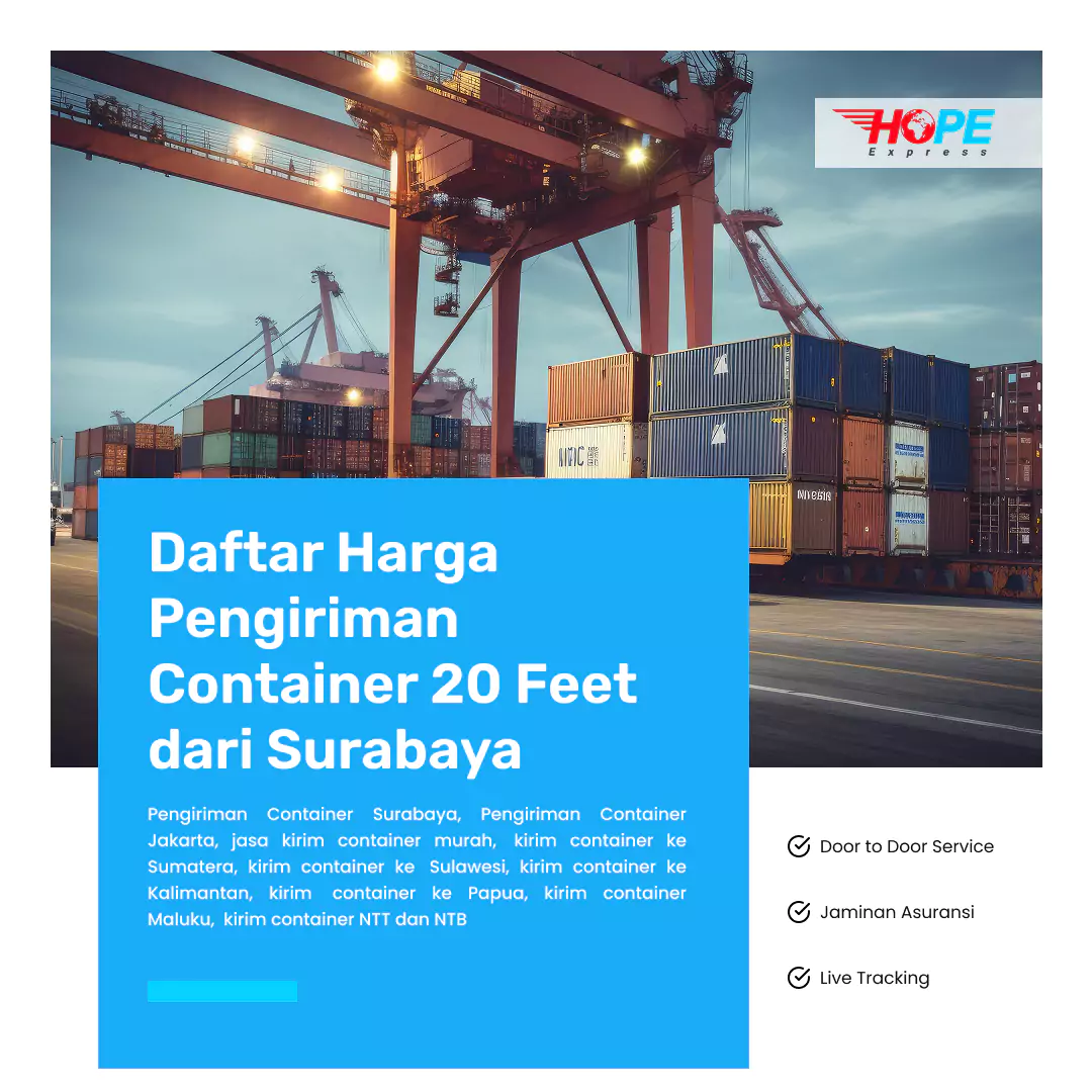 Daftar Harga Container Surabaya 20 feet