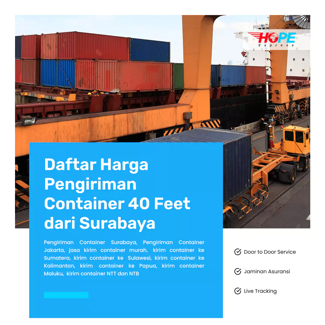 Daftar Harga Container Surabaya 40 feet