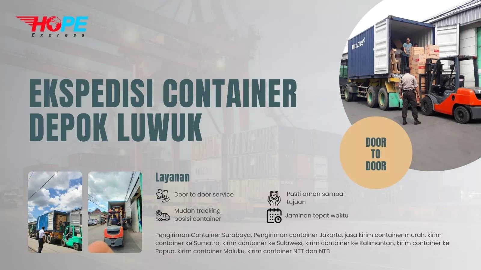 Ekspedisi Container Depok Luwuk