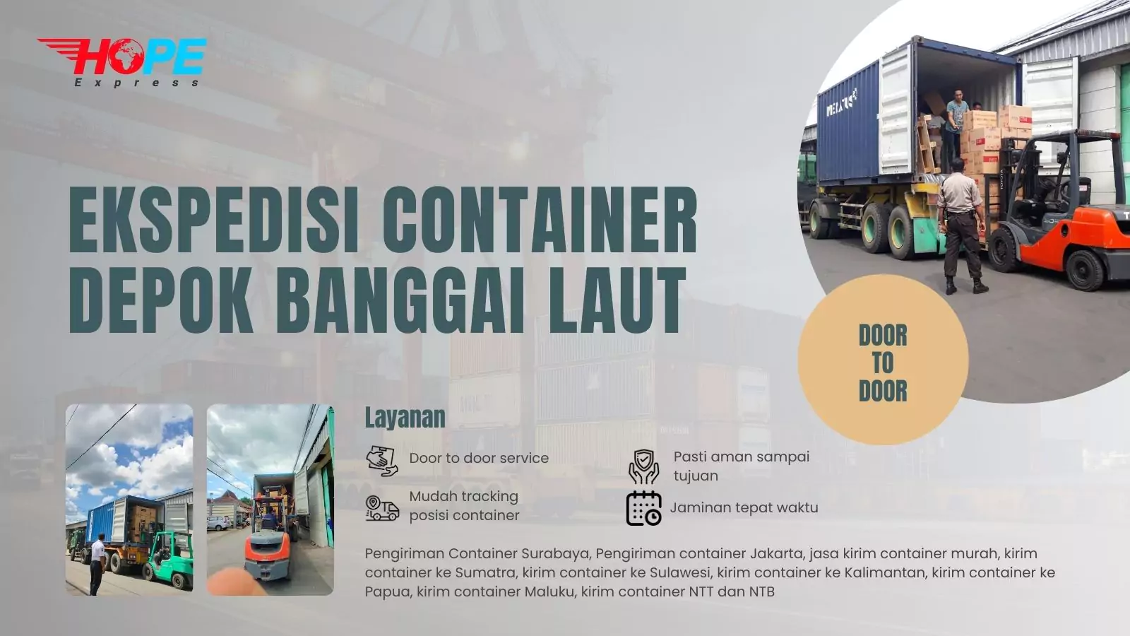 Ekspedisi Container Depok Banggai Laut