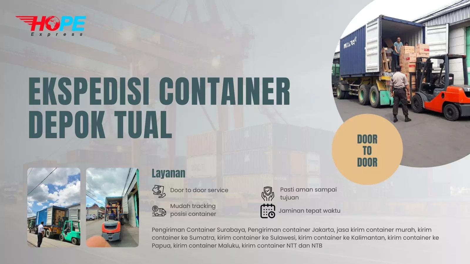 Ekspedisi Container Depok Tual